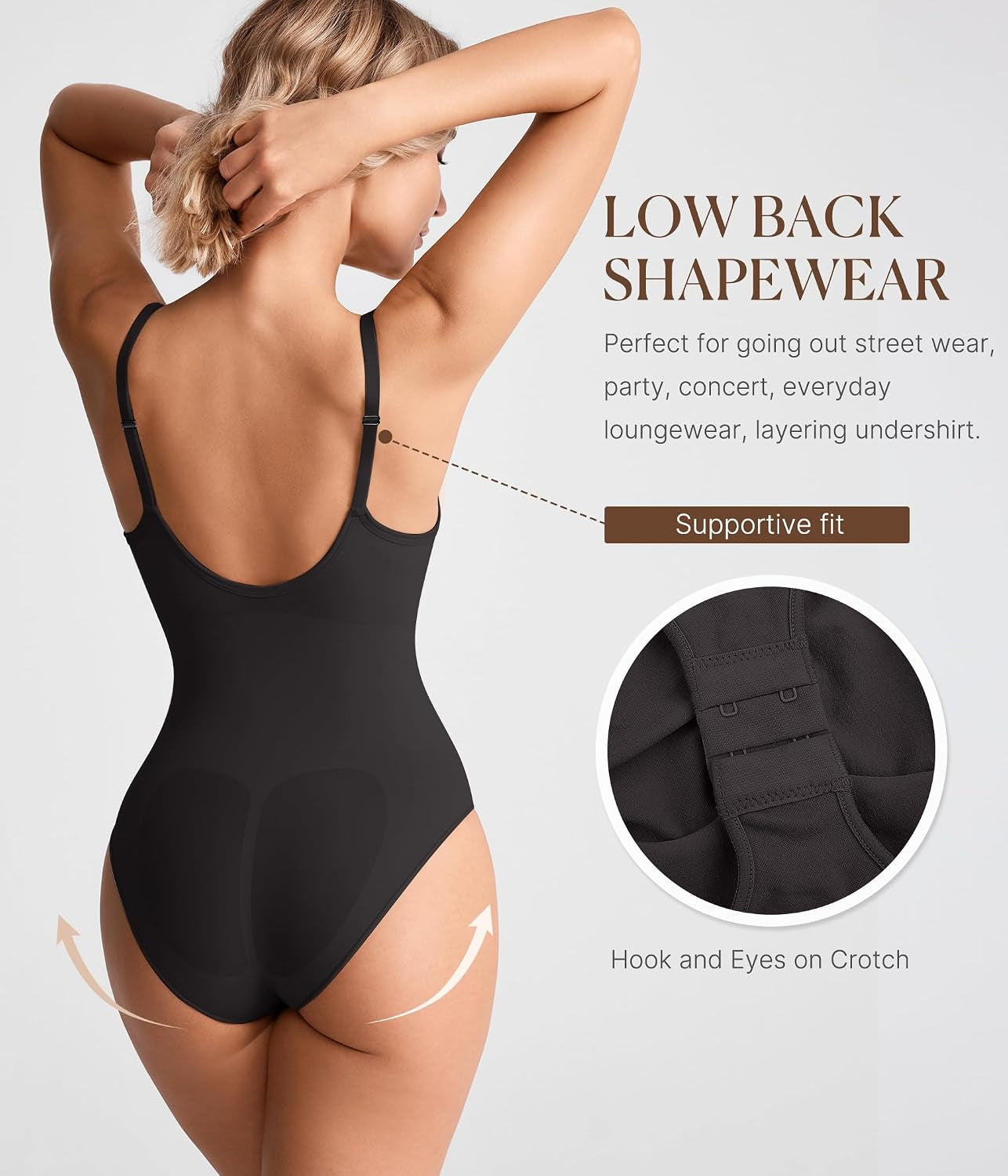 Tummy Control Shapewear for Women Seamless Shapewear Bodysuit Body Shaper Waist Trainer Body Suit