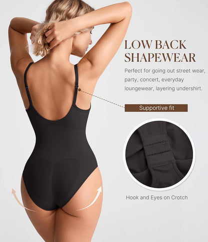Tummy Control Shapewear for Women Seamless Shapewear Bodysuit Body Shaper Waist Trainer Body Suit
