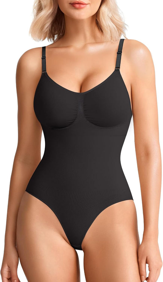 Tummy Control Shapewear for Women Seamless Shapewear Bodysuit Body Shaper Waist Trainer Body Suit